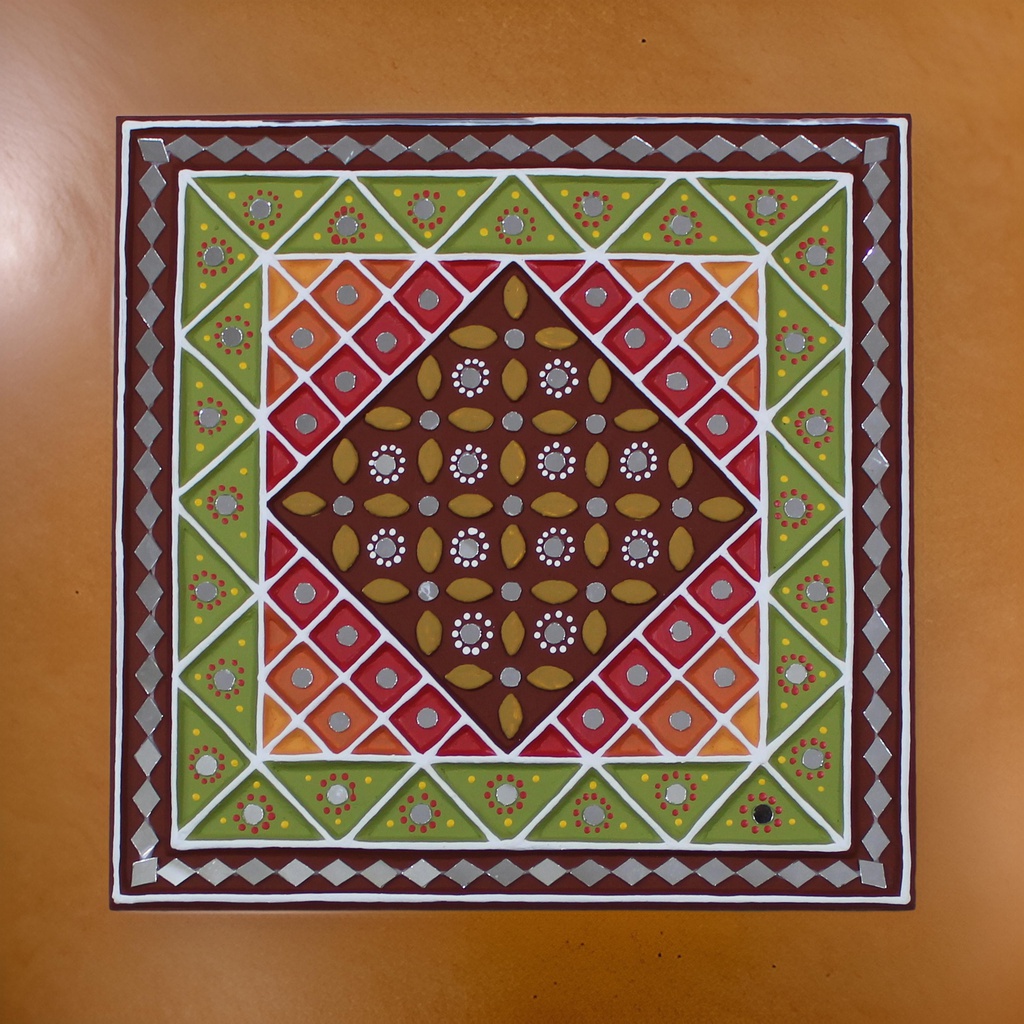 Handcrafted Mud &amp; Mirror Work Wall Hanging