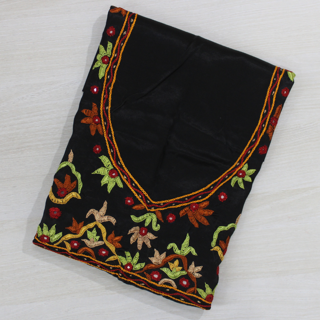Hand Embroidery Unstitched Blouse Material