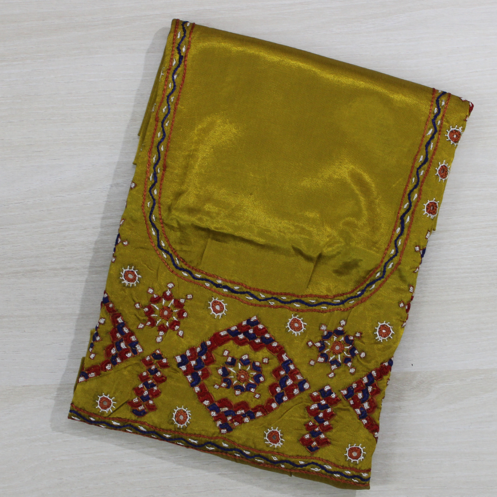 Hand Embroidery Unstitched Blouse Material