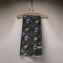 Black Shaded Handloom Single Ikat Patola Silk Dupatta