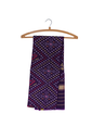 Purple Shaded Handloom Single Ikat Patola Silk Dupatta