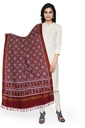 Handwoven Red Double Ikat Patola Dupatta