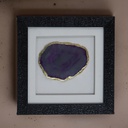 Handcrafted Natural Agate Amethyst Stone Wall Frame