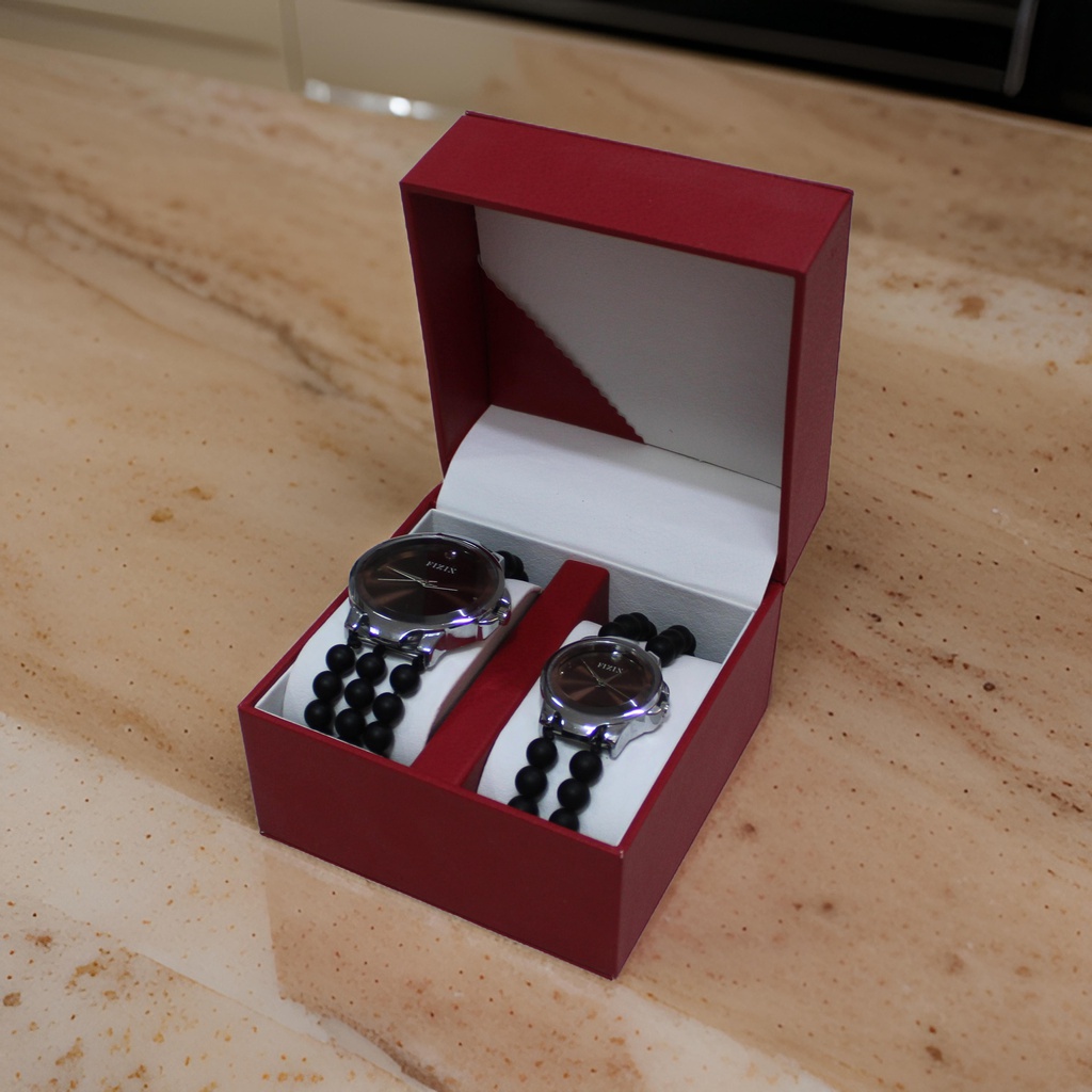 Handcrafted Agate Stone Couple Wrist Watch