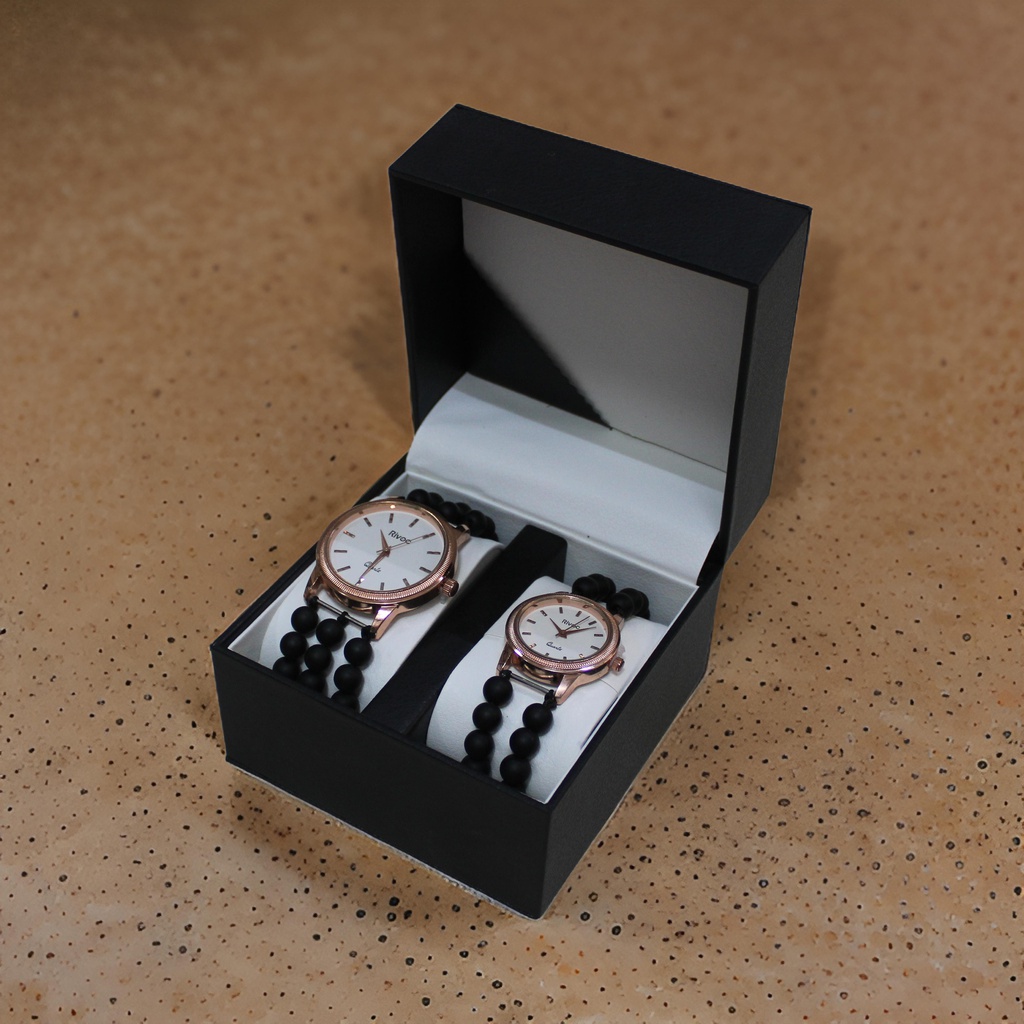 Handcrafted Agate Stone Couple Wrist Watch