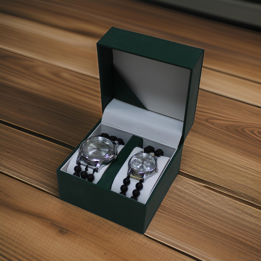 Handcrafted Agate Stone Couple Wrist Watch
