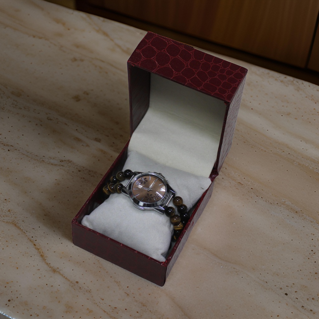 Handcrafted Agate Stone Wrist Watch