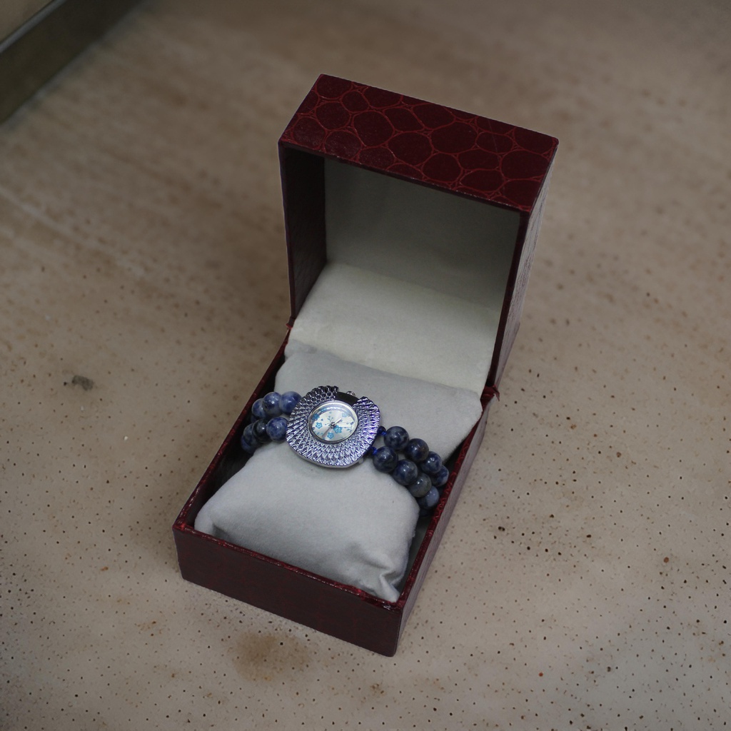 Handcrafted Agate Stone Wrist Watch