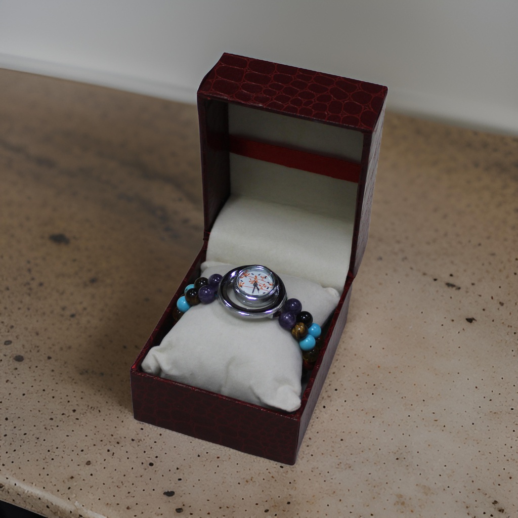 Handcrafted Agate Stone Wrist Watch