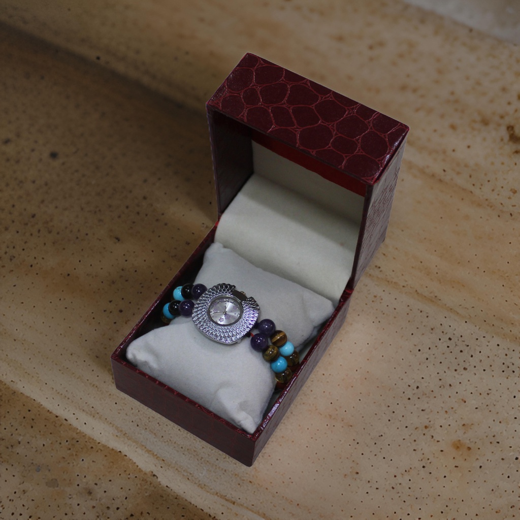Handcrafted Agate Stone Wrist Watch