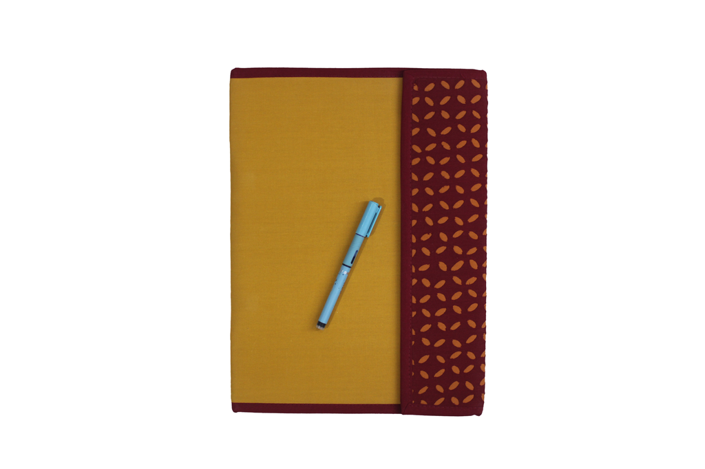 Handcrafted Applique Work Flap File Folder
