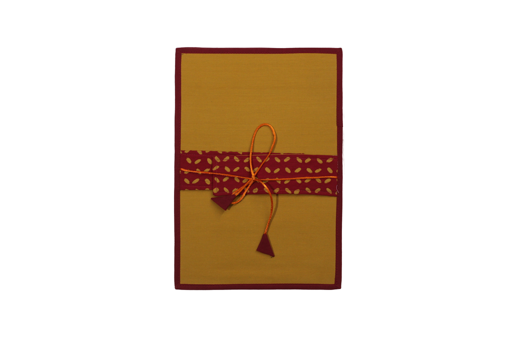 Handcrafted Applique Work Document Holder File Pad