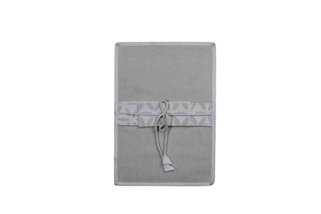 Handcrafted Applique Work Document Holder File Pad