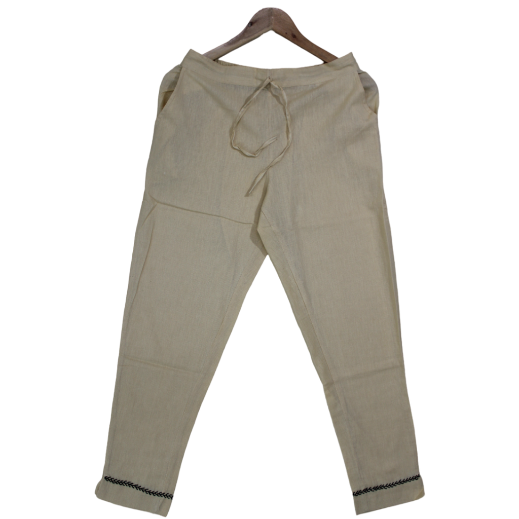 Handwoven Cotton Embroidery Pant / Trouser