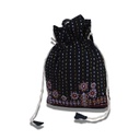 Hand Embroidered Cotton Potli Bag with Mirror work