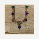 Hand Embroidered Mashru Unstitched Blouse Piece