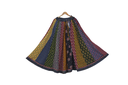Cotton Ajrakh Hand Block Printed Patchwork Flared Long Skirt