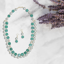 Handmade Semi Precious Stone Layred Necklace Set