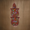 Multicolour Hand Embroidered Letter Holder