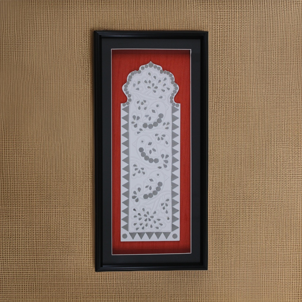Handcrafted Mud &amp; Mirror Work Wall Hanging / Frame