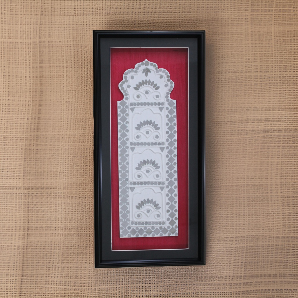 Handcrafted Mud &amp; Mirror Work Wall Hanging / Frame
