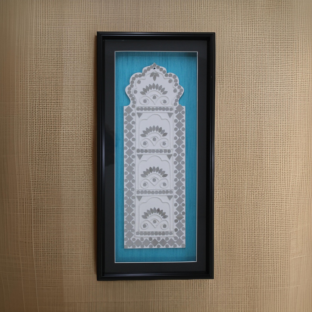 Handcrafted Mud &amp; Mirror Work Wall Hanging / Frame