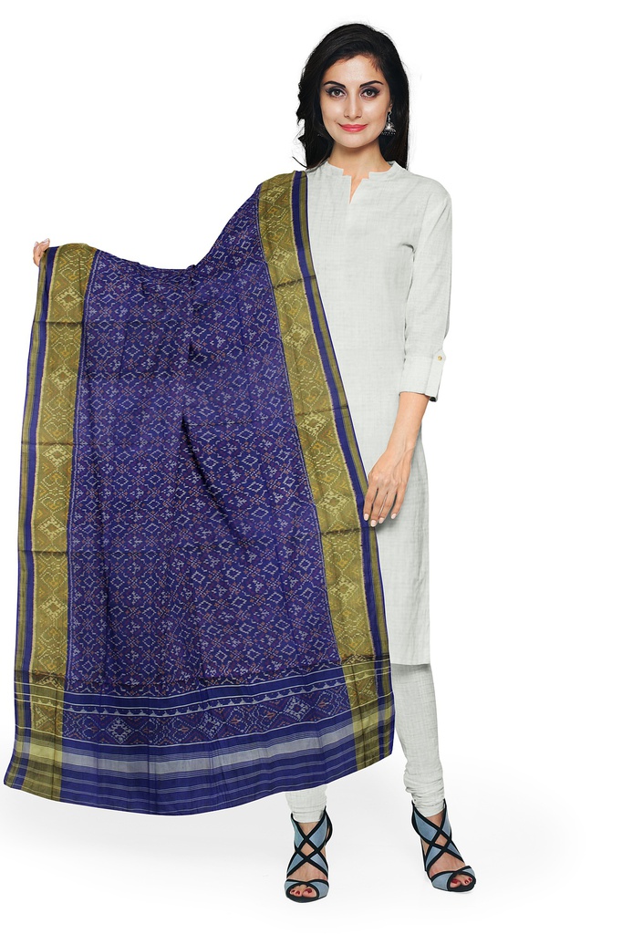 Handloom Single Ikat Patola Silk Dupatta