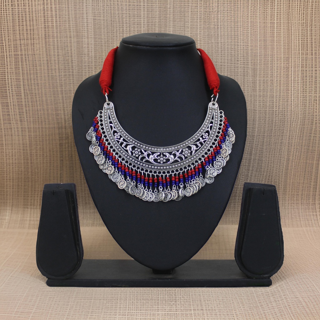 Handcrafted Oxidized Necklace Set