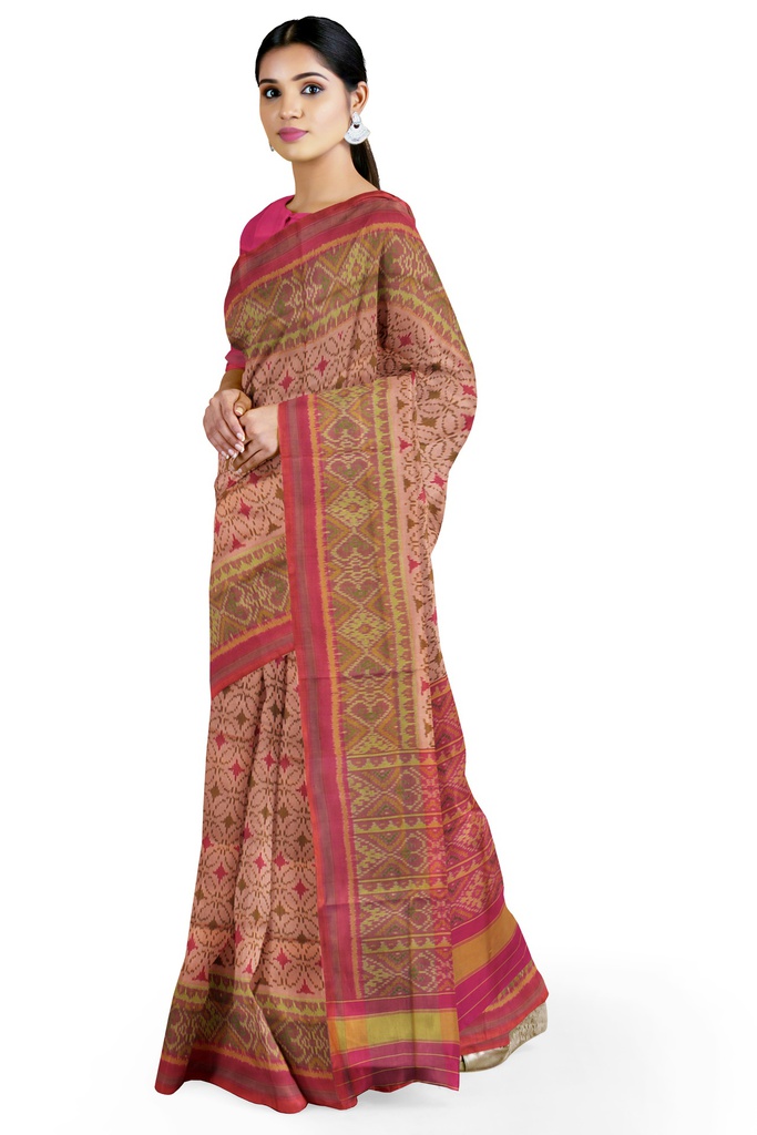 Handloom Single Ikat Silk Patola Saree