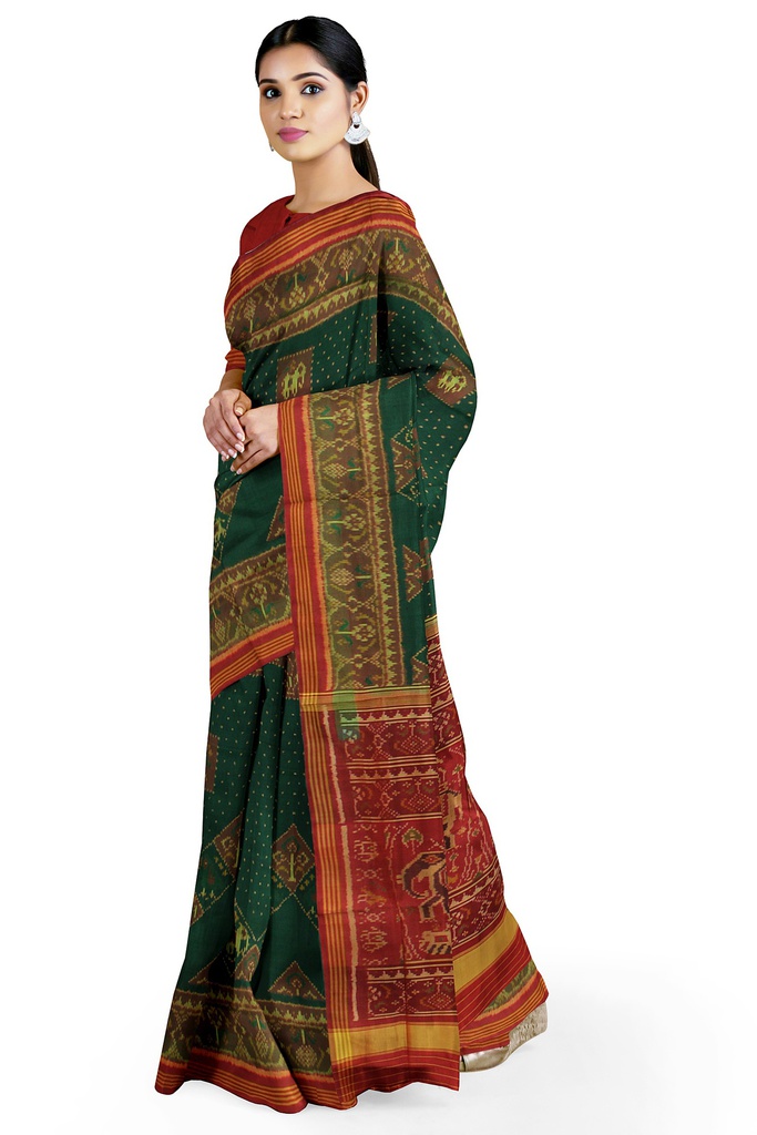 Handloom Single Ikat Silk Patola Saree