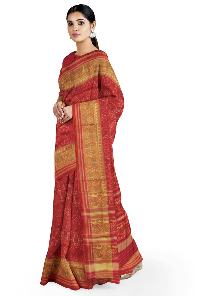 Handloom Single Ikat Silk Patola Saree