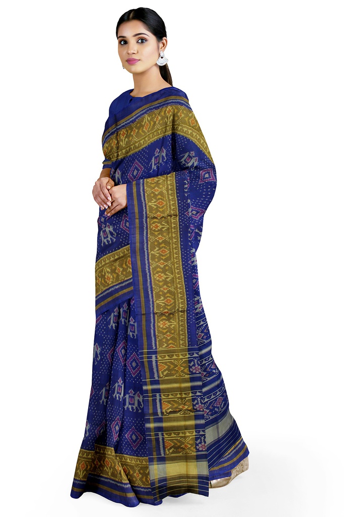 Handloom Single Ikat Silk Patola Saree