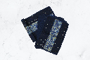 Handmade Tagai Embroidered Ajrakh Mashru Silk Table Placemats with Runner