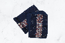 Handmade Tagai Embroidered Ajrakh Mashru Silk Table Placemats with Runner