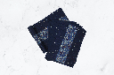 Handmade Tagai Embroidered Ajrakh Mashru Silk Table Placemats with Runner
