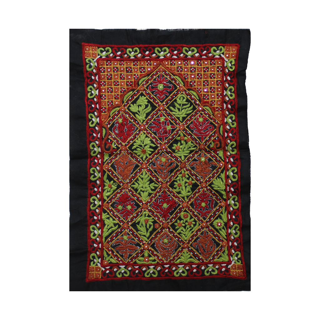 Multicolor Hand Ahir Embroidered Patch
