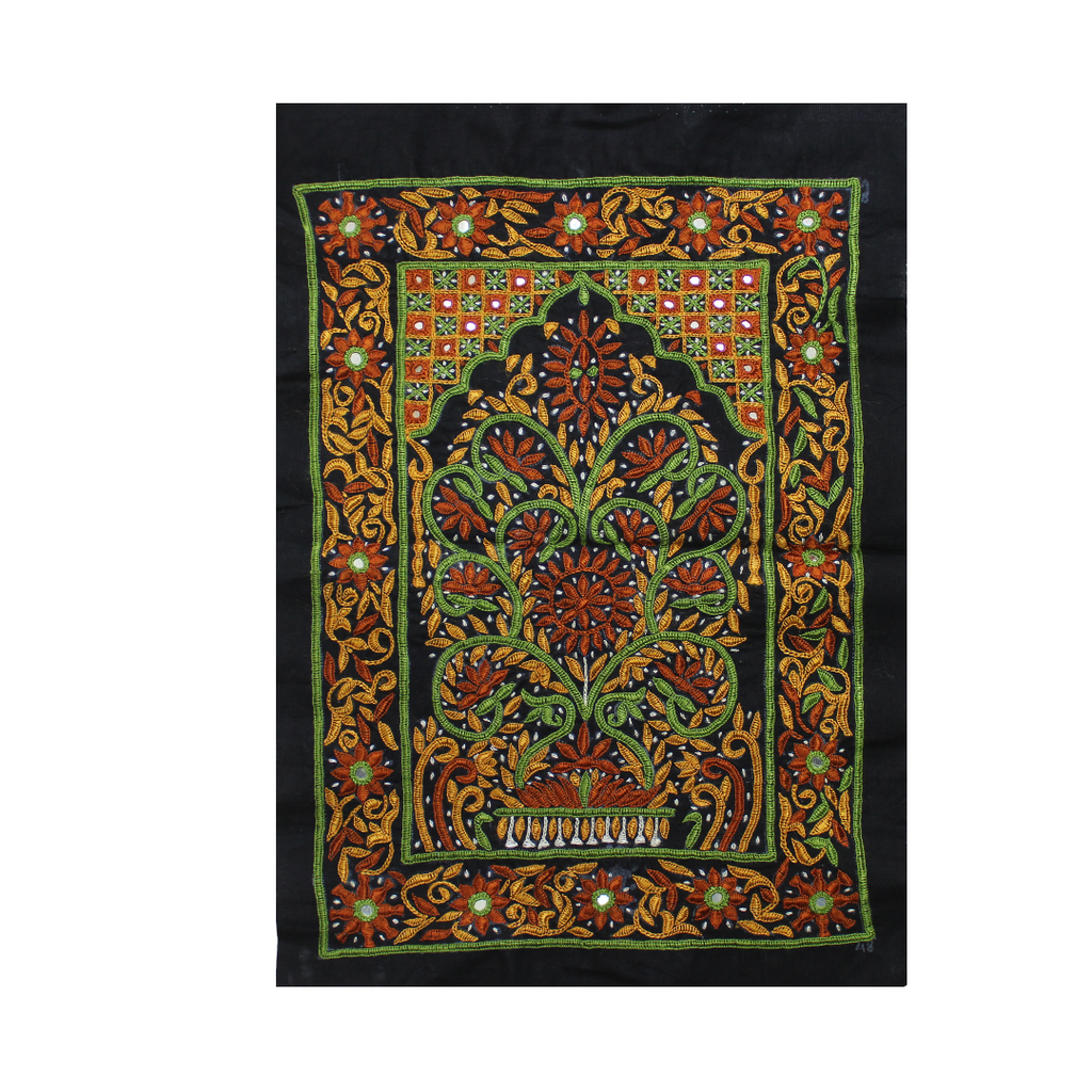 Multicolor Hand Ahir Embroidered Patch