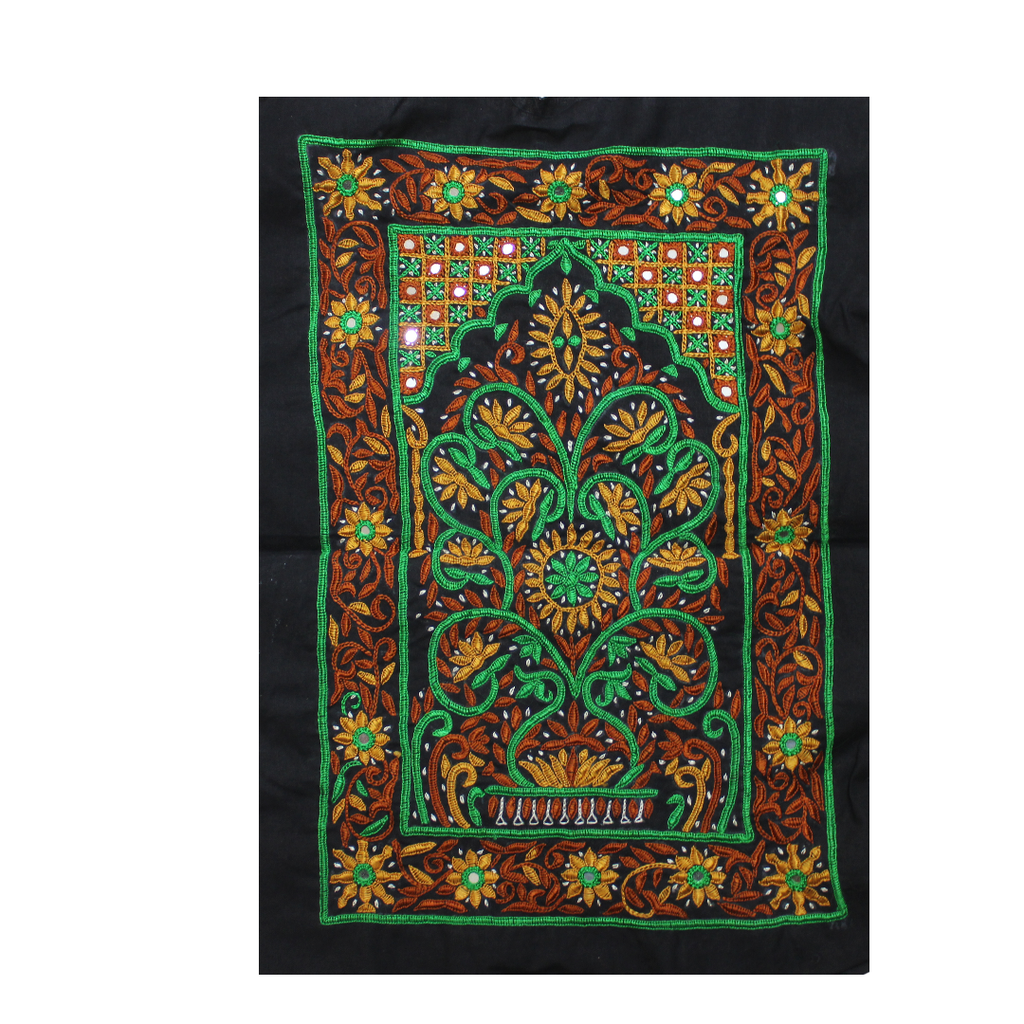 Multicolor Hand Ahir Embroidered Patch