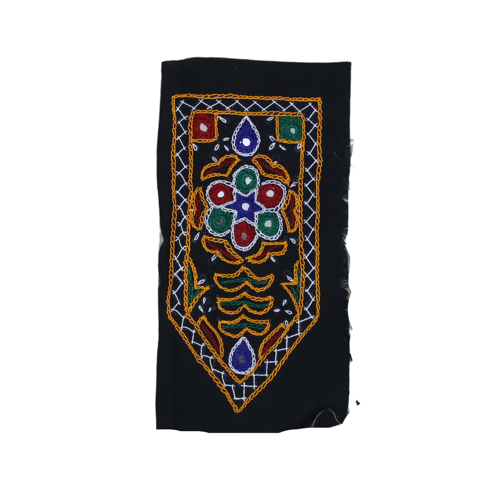 Multicolor Hand Ahir Embroidered Patch