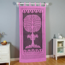Hand Stitched Cotton Applique Work Curtain