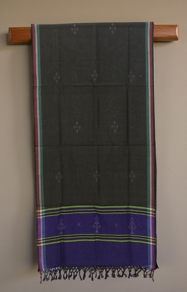 Handwoven Cotton Tangaliya Stole