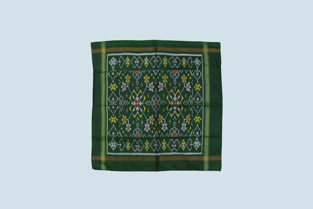 Handloom Single Ikat Patola Pocket Square