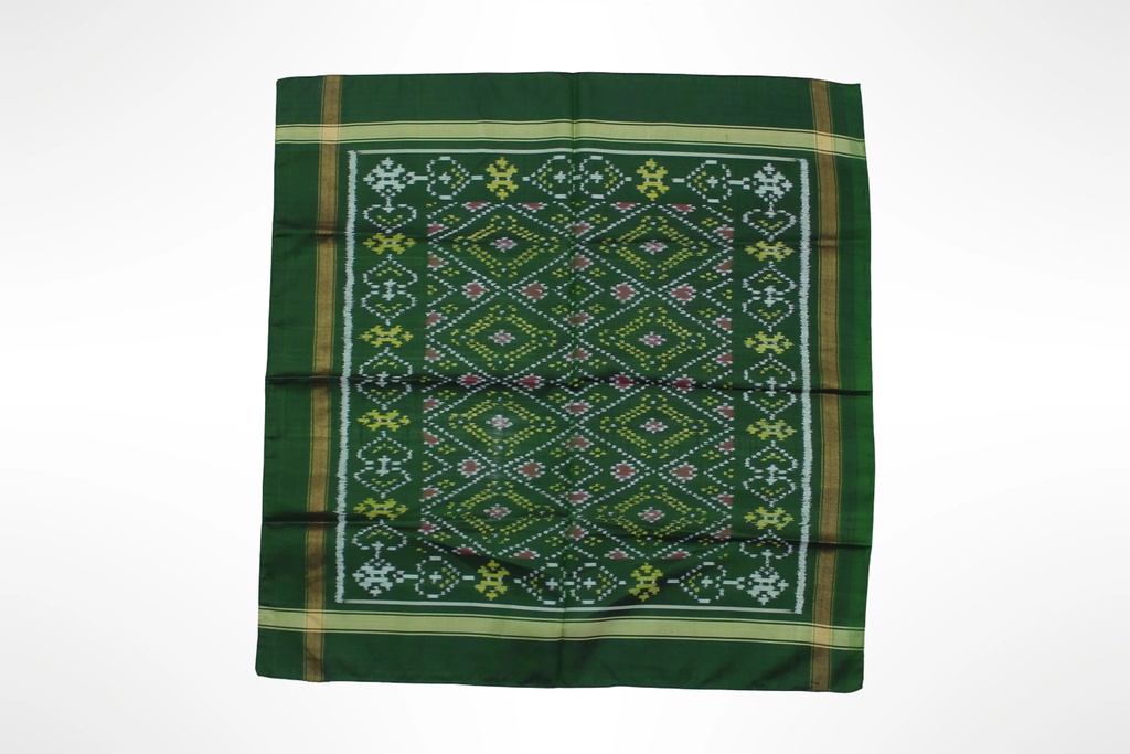 Handloom Single Ikat Patola Pocket Square