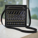 Handstitched Leather Sling Bag with Zari Work