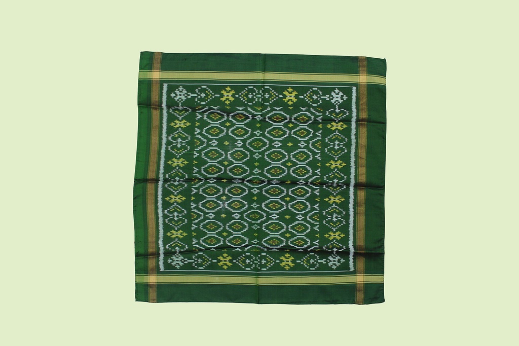 Handloom Single Ikat Patola Pocket Square