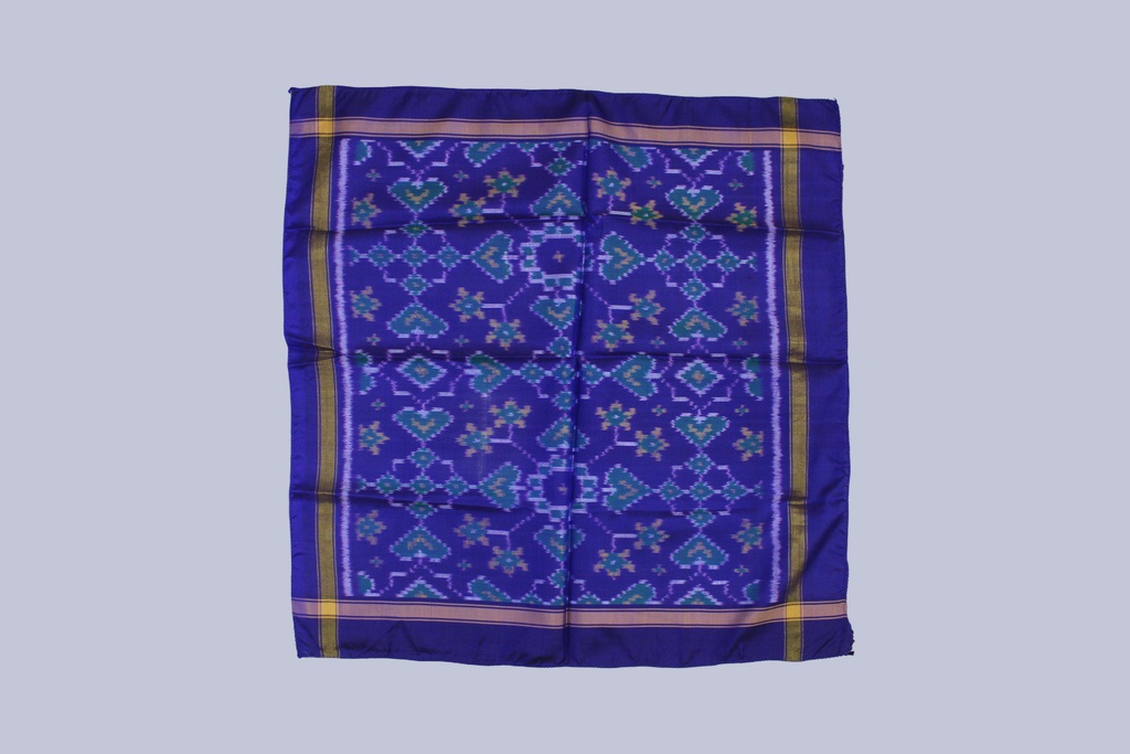 Handloom Single Ikat Patola Pocket Square