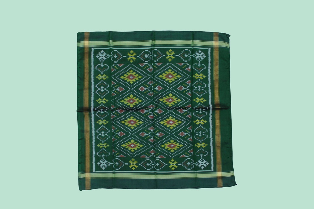 Handloom Single Ikat Patola Pocket Square