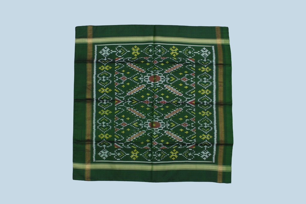 Handloom Single Ikat Patola Pocket Square