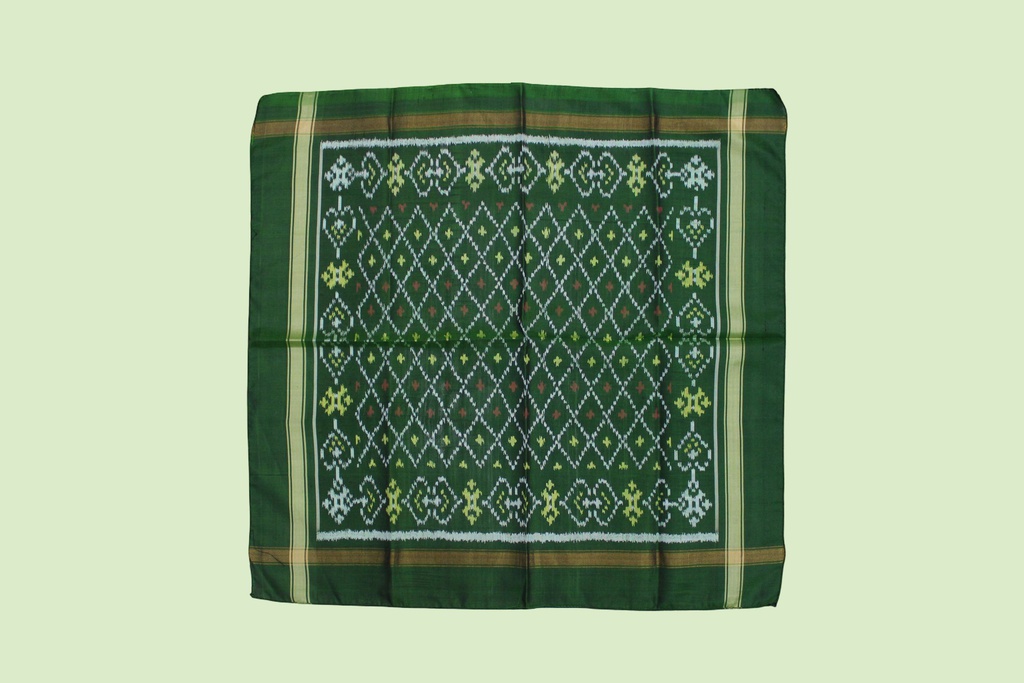Handloom Single Ikat Patola Pocket Square