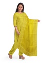 Handcrafted Cotton Applique Work Dress Material / Salwar Suit